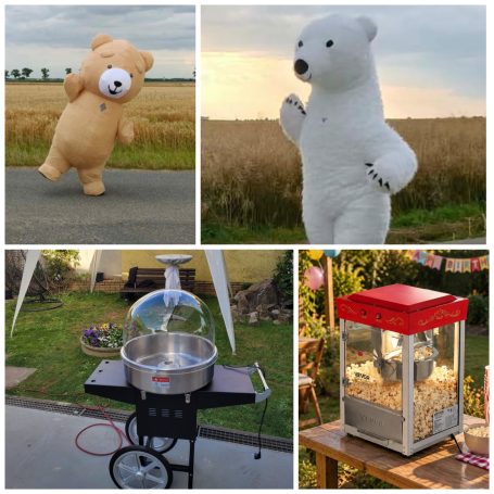 Hüpfburg, XXL Maskottchen, Popcornmaschine und Zuckerwattemaschine mieten in Osthofen, Worms und Umgebung Extras & Attraktionen – Spassbombe